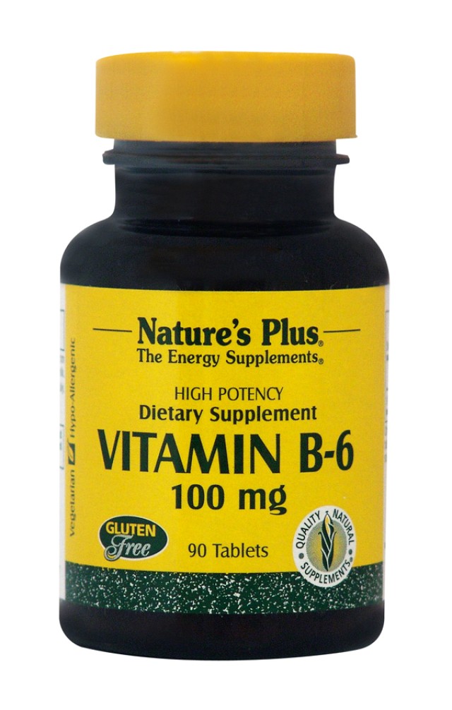 NATURES PLUS Vitamin B6 (Πυριδοξίνη) 100mg 90tabs