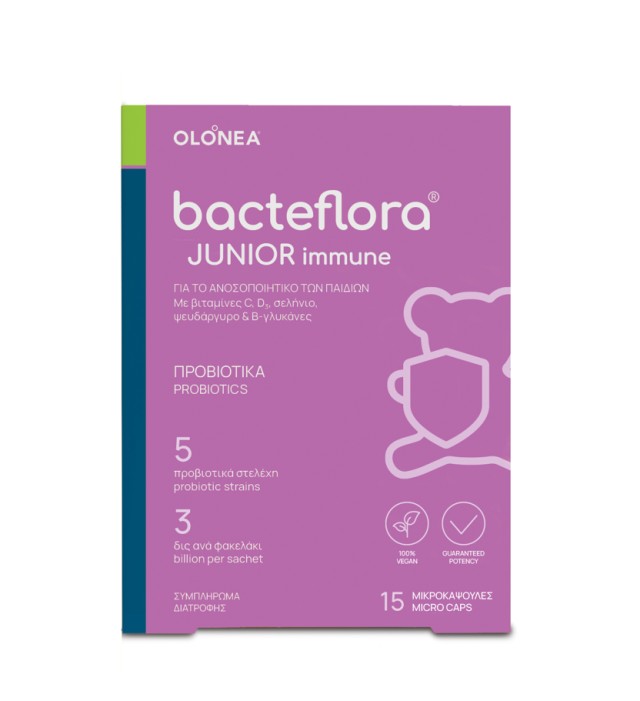 Holistic Med Bacteflora Junior Immune 15caps